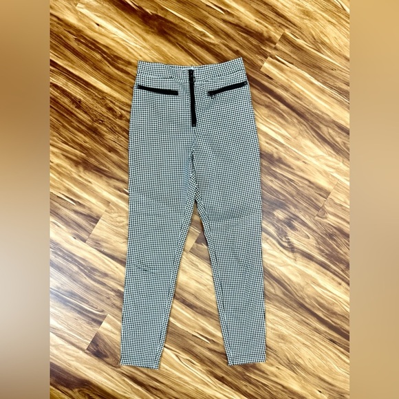 Urban Outfitters Black and White Check Stretch Pants - Picture 7 of 8